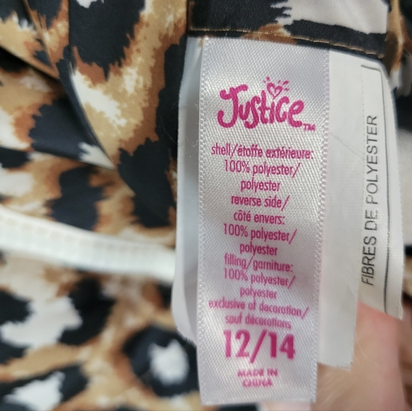 Justice reversible leopard coat - Picture 2 of 3